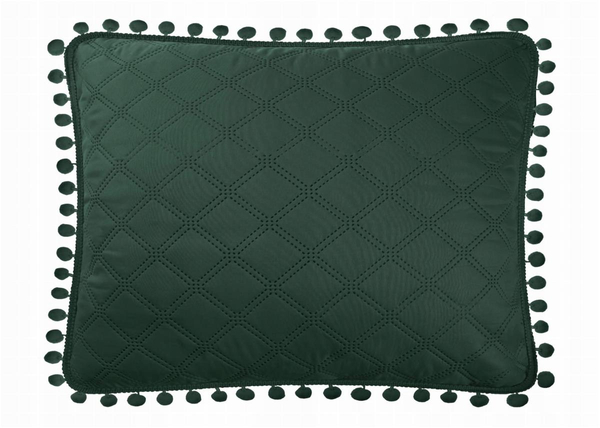 Poszewka 50 x 70 Dekoracyjna Pompoo Butelkowy