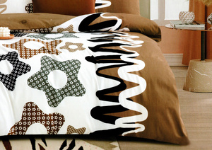 Bedding 160 x 200 3 pcs Cotton Satin Elway 5048