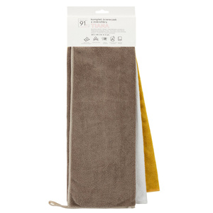 40 x 40 Cloths Set of 3 Microfiber Tiana 01