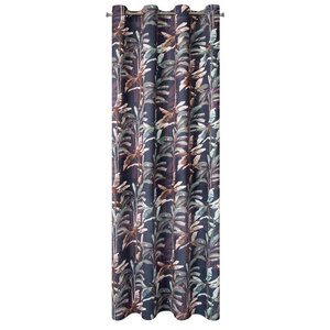 Velvet Nikol Curtain 140 x 250 Spun Graphite