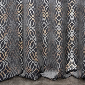 Curtain 140 x 250 Decorative Velvet Areta Steel