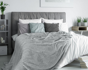 Blanket 150 x 200 Microfiber Design Cindy Silver