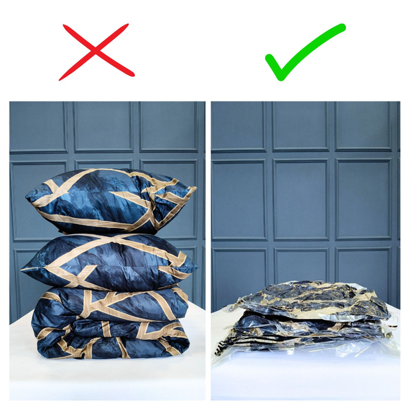 Vacuum Storage Bags for Clothes, Bedding, Textiles - 12 pcs Noah