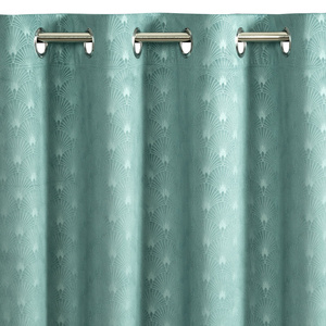 Velvet Juliet Curtain 140 x 250 Sea Splendor