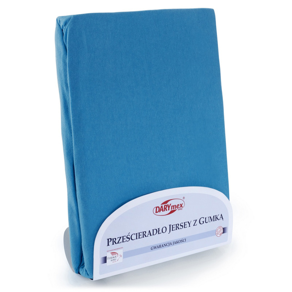 Prześcieradło Jersey z Gumką 017_D Chabrowy 140x200