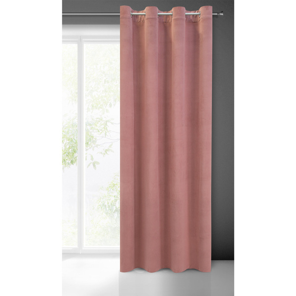 Zasłona 140 x 250 Dekoracyjna Welwet Milo C. Róż