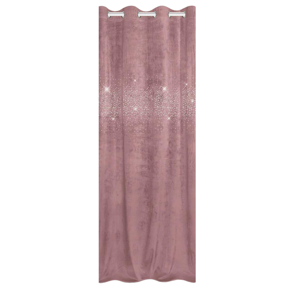 Zasłona 140 x 250 Dekoracyjna Welur Shiny Pudrowy