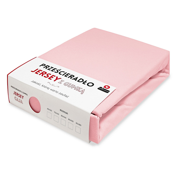 Prześcieradło 80 x 180 Jersey z Gumką Gaja 02