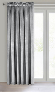 Curtain 135 x 270 Decorative Velvet Rosa Silver