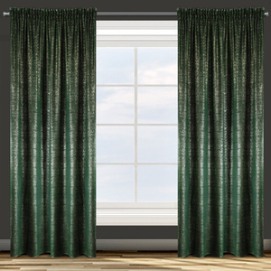 Curtain 140 x 270 Decorative Velvet Cyprus Green