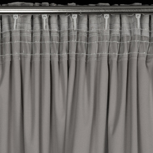 Curtain 140 x 300 Decorative Velvet Nadia Silver+Gold