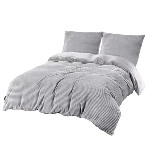 Bedding set 200 x 220 3pcs Microfiber Bear Stripes Ayse 2254