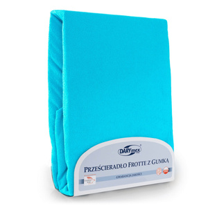 Terry sheet with elastic 011_D Turquoise 140x200