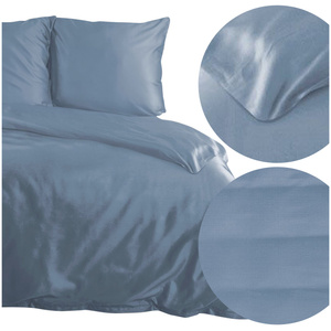 Bedding 220 x 200 3pc Satin Nova3 Blue