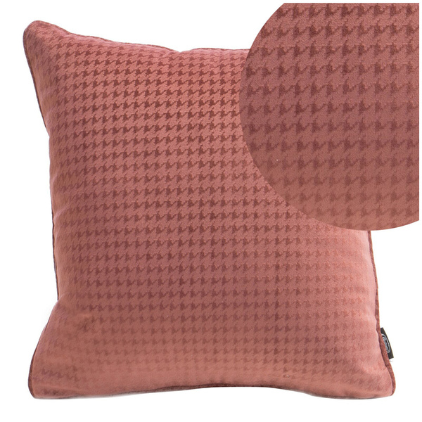 Poszewka 40 x 40 Dekoracyjna Velvet AMELIA Pudrowy