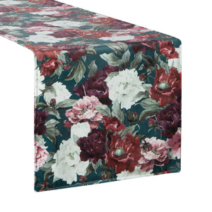 Bieżnik 35 x 180 Dekoracyjny Velvet2 Ziel+Bordo