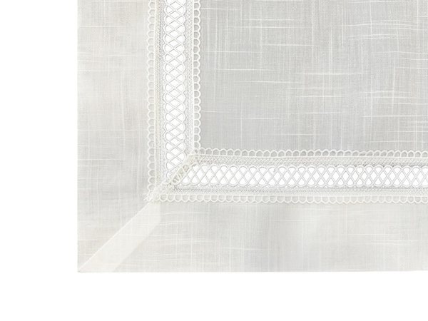 Stain-Resistant Tablecloth 110 x 160 with Lace Nela 549