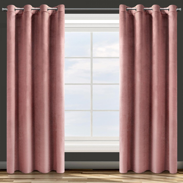 Zasłona 140 x 250 Dekoracyjna Velvet Rosa C. Róż