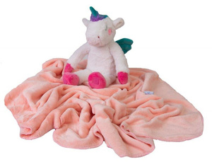Blanket 85 x 100 Carol Microfiber + Unicorn Mascot
