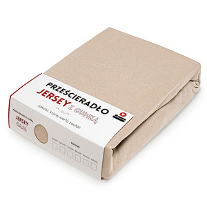 Prześcieradło 200 x 220 Jersey z Gumką Gaja 30