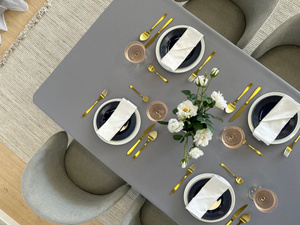 Tablecloth 120x240 Stain-Resistant Surbo Light Gray