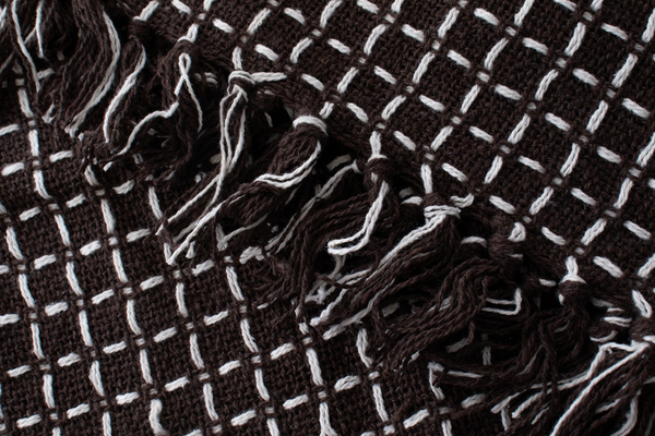 Blanket 150 x 200 Cotton Boho Aredo 10 Brown