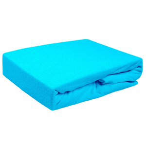 Terry sheet with elastic 011_D Turquoise 140x200