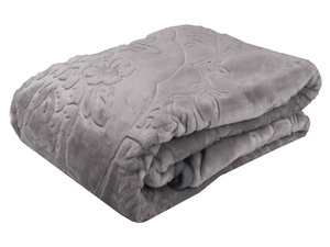 Stamped Acrylic Blanket A-054 Light Grey 160x210