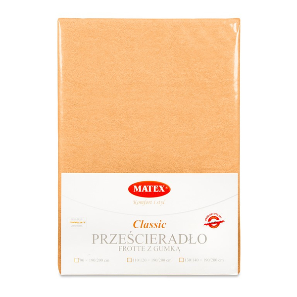 90 x 200 Terry sheet with elastic CLASSIC 08