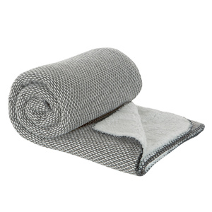 Blanket 150 x 200 Microfiber Two-sided Panda Silver+Bia