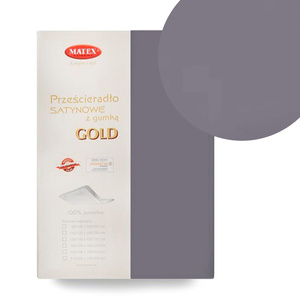 100 x 200 Satin sheet with elastic Gold 44