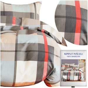 Bedding 160 x 200 3 pcs Cotton Satin no. A1809