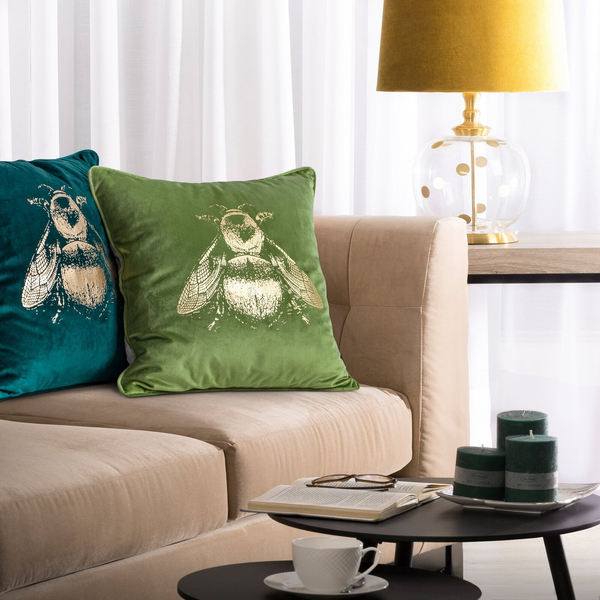 45 x 45 Decorative Velvet Blink 41C Pillowcase Blue