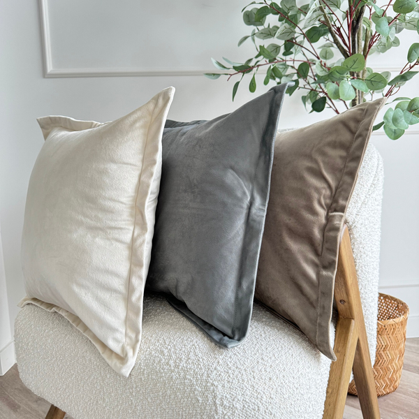 Poszewka 40 x 40 Dekoracyjna Velvet Soft Butelkowy