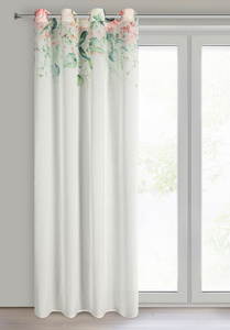 Zasłona 135 x 250 Dekoracyjna Przelotki Alora B+Ró