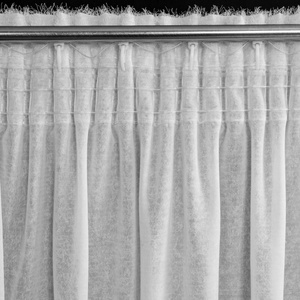Zasłona 140 x 270 Dekoracyjna Taśma Agis Biały