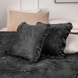 Pillowcase 40 x 40 Decorative Microfiber Ruffly Cza