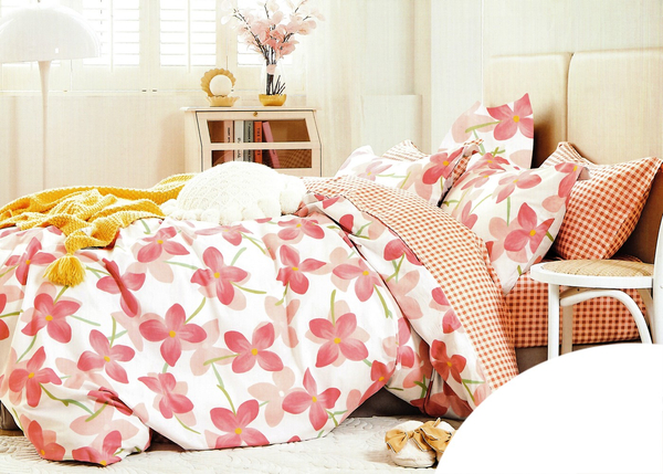 Bedding 160 x 200 3pc Satin Cotton No. A1564