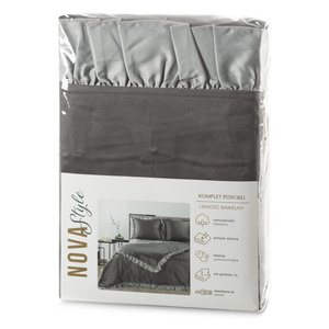 Pościel 160 x 200 3cz Bawełna Falbana Eliza Sta+Sr