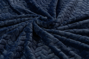Blanket 200 x 220 Microfiber Embossed Plush Ala Houndstooth 3D 06