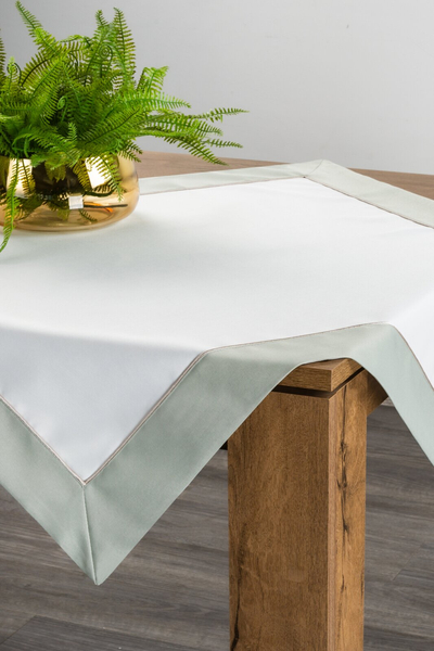 Tablecloth 85 x 85 Decorative Sylvia Natural+Olive