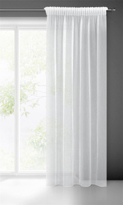 Firana Dekoracyjna Pilar 140 x 270 Taśma Biały