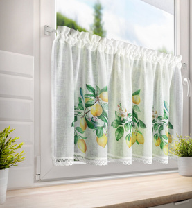 Firana 60 x 150 Dekoracyjna Gotowa CLOE B+Ziel