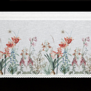 Firana 60 x 150 Dekoracyjna Gotowa NEMEZJA B+Fiol