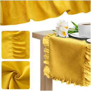 Table Runner 40 x 160 Decorative with Ruffles Ligia 03