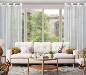 Firana 140 x 250 Dekoracyjna Przelotki DOTI B+Sreb