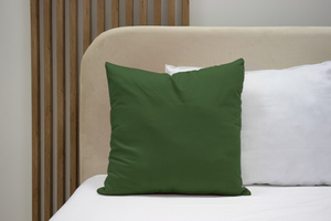 Cotton pillowcase 50 x 50 Uniform Ola Bottle Green