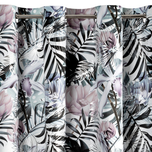 Curtain 140 x 250 Decorative Malibu White + Silver