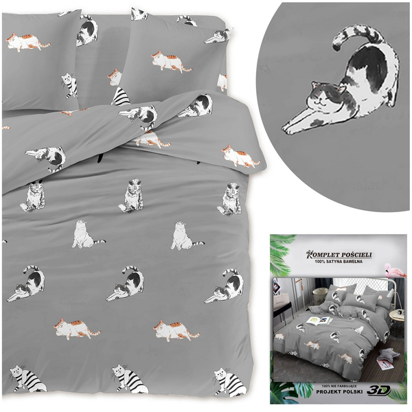 Bedding 160 x 200 3pc Satin Maria 2518