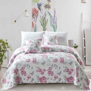 240 x 260 Quilted Double Sided Calmia White Bedspread